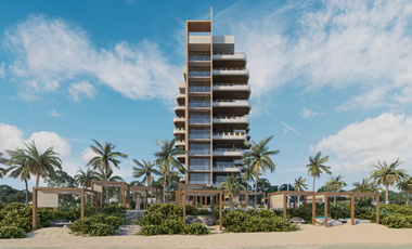 Hermoso departamento BEACHFRONT de 1REC en Puerto Morelos