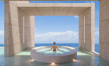Hermoso departamento BEACHFRONT de 1REC en Puerto Morelos