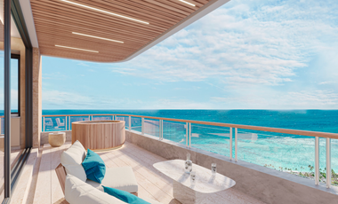 Hermoso departamento BEACHFRONT de 1REC en Puerto Morelos