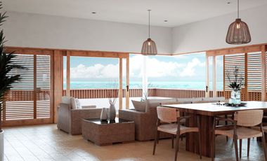 Hermoso departamento de 2REC frente al mar en Mahahual