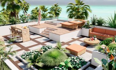 Hermoso departamento de 2REC frente al mar en Mahahual