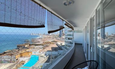 Vendo Departamento Frente al Mar. 100 mts² Se puede Novar $180.- millones con tasa interes de 2,25. posee 3D 2B Estac.. y Bodega.