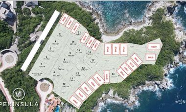 Lote de terreno en venta con vista al mar en Bahías de Huatulco