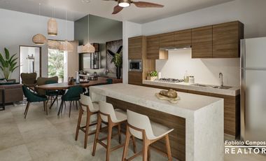 Casa en venta de 1 piso y 3 recámaras a 300 del mar en Chelem Yucatán - Preventa diciembre 2026