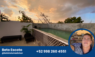 Hermosa casa boutique de 3 recámaras en Tulum centro.