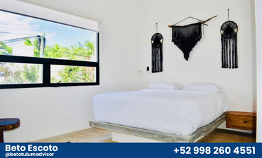 Hermosa casa boutique de 3 recámaras en Tulum centro.