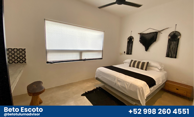 Hermosa casa boutique de 3 recámaras en Tulum centro.