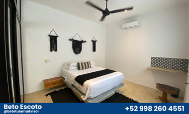 Hermosa casa boutique de 3 recámaras en Tulum centro.
