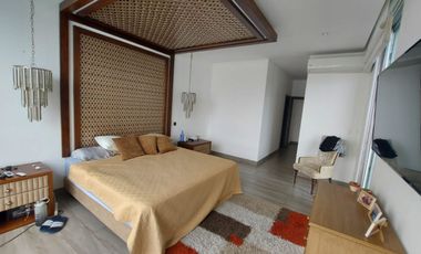 Samborondon, Se renta hermoso departamento 3 dormitorios amoblado con vista al rio