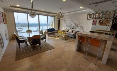 Samborondon, Renta de Hermoso Pent - House de 3 Dorm Amoblada en Edificio Moderno