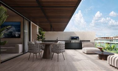Penthouse con alberca, wellness Spa, venta en Playacar, Playa del Carmen.