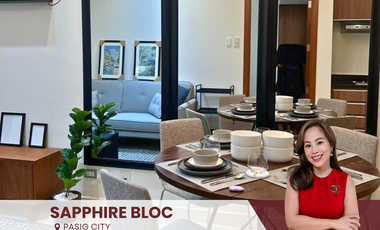 Sapphire Bloc Furnished 1 Bedroom unit in Pasig For Sale