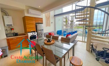 Depa en venta con terraza, jacuzzi privado y vista a las áreas comunes