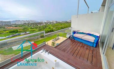 Depa en venta con terraza, jacuzzi privado y vista a las áreas comunes