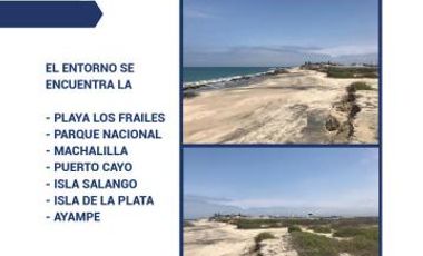 Venta Terreno 43.630 m² Puerto López Prov. de Manabi, terreno frente al mar, cerca del Parque Machalilla. Área Turística Protegida
