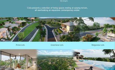 Billionaire's Row Ciela at Aera Heights 1370 sqm lot for Sale by Ayala Land Premier