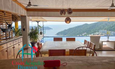 Casa en venta con alberca Infiniti privada, con jacuzzi, camastros, sombrillas y zona de asoleadero