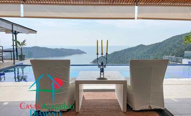 Casa en venta con alberca Infiniti privada, con jacuzzi, camastros, sombrillas y zona de asoleadero