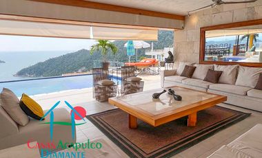 Casa en venta con alberca Infiniti privada, con jacuzzi, camastros, sombrillas y zona de asoleadero