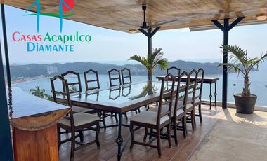 Casa en venta con alberca Infiniti privada, con jacuzzi, camastros, sombrillas y zona de asoleadero