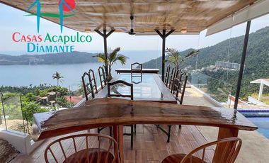 Casa en venta con alberca Infiniti privada, con jacuzzi, camastros, sombrillas y zona de asoleadero