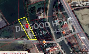 FN-854248 Land with detached house, Ang Kaew, 2 rai 10 sq wah, Ang Thong, near PTT Pho Thong gas station