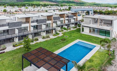 CASA EN VENTA CON ROOF GARDEN, JACUZZI, ALBERCA. 3 RECÁMARAS. A 15 MINUTOS DE CUERNAVACA, MORELOS.