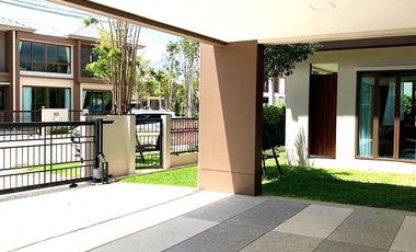 #ขาย/ให้เช่า บุราสิริ กรุงเทพกรีฑา บ้านสวยหลังหัวมุม มี EV charger ให้ 1 เครื่อง
