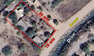 SE VENDE TERRENO CON CONSTRUCCION