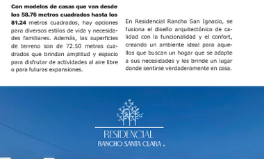 CASAS NUEVAS EN VENTA EN EL DESARROLLO 