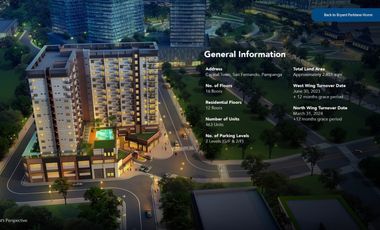 Studio Type Condominium For Sale in Bryant Parkplane Capital Town Pampanga by Megaworld