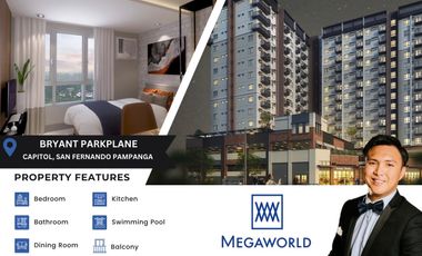 Studio Type Condominium For Sale in Bryant Parkplane Capital Town Pampanga by Megaworld