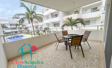 Exclusivo departamento en condominio con club de playa
