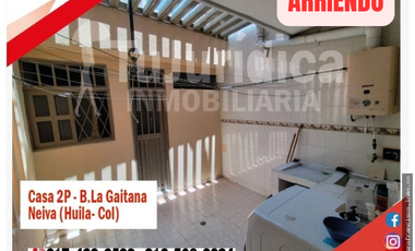 SE ARRIENDA ESPECTACULAR CASA COMERCIAL 2P - B. LA GAITANA - NEIVA (HUILA-COL)