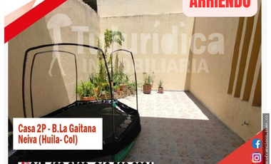 SE ARRIENDA ESPECTACULAR CASA COMERCIAL 2P - B. LA GAITANA - NEIVA (HUILA-COL)