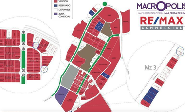 Vendo Lote Chico En Parque Industrial Macropolis Etapa 3 - Área De 3,000 M²