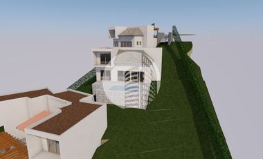 TERRENO Y CASA  IRREGULAR CON HERMOSA VISTA