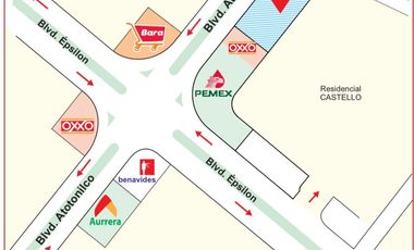 Terreno en renta sobre el Blvd Atotonilco casi esquina con Blvd Epsilon