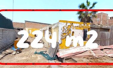 SE VENDE TERRENO EN CHORRILLOS 224 M2 *PRECIO DE OCASIÓN *ZONA RESIDENCIAL *URB VILLA MARINA *ALAMEDA SUR *UPC