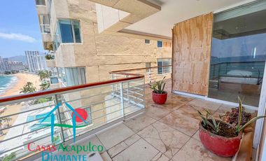 Hermoso departamento de lujo con terraza, jacuzzi y vista panorámica a la bahía de Acapulco