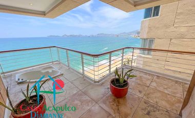 Hermoso departamento de lujo con terraza, jacuzzi y vista panorámica a la bahía de Acapulco