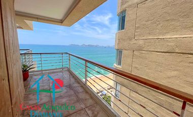 Hermoso departamento de lujo con terraza, jacuzzi y vista panorámica a la bahía de Acapulco