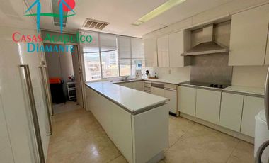 Hermoso departamento de lujo con terraza, jacuzzi y vista panorámica a la bahía de Acapulco