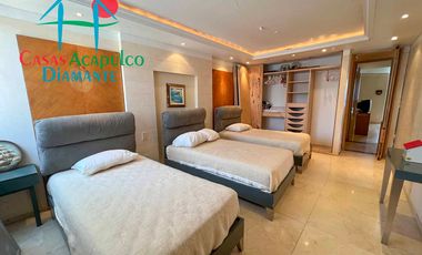 Hermoso departamento de lujo con terraza, jacuzzi y vista panorámica a la bahía de Acapulco