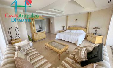 Hermoso departamento de lujo con terraza, jacuzzi y vista panorámica a la bahía de Acapulco