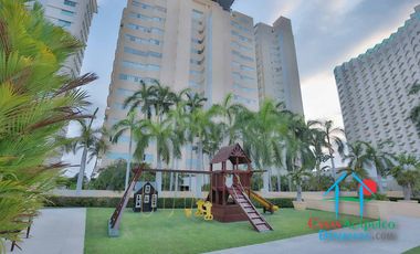 Hermoso departamento de lujo con terraza, jacuzzi y vista panorámica a la bahía de Acapulco