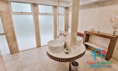 Hermoso departamento de lujo con terraza, jacuzzi y vista panorámica a la bahía de Acapulco