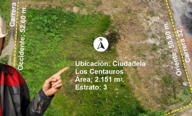 VENDO LOTE URBANO EN VILLAVICENCIO CERCA AL ANILLO VIAL SECTOR DE AMARILO Y LOS CENTAUROS