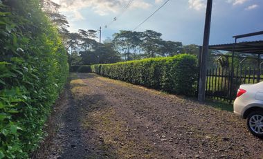 VENDO LOTE DE 1/4 DE HECTAREA CON CASA, EN RESTREPO META VIA SAN NICOLAS A 4 KM DE LA CENTRAL