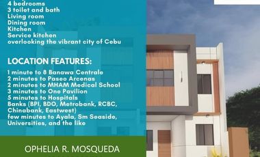 4 Bedroom Townhouse for Sale in Banawa Cebu City